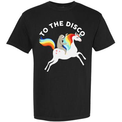 To The Disco Funny Sloth Unicorn Garment-Dyed Heavyweight T-Shirt