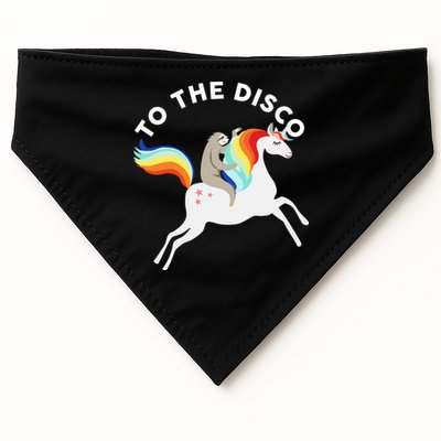 To The Disco Funny Sloth Unicorn USA-Made Doggie Bandana