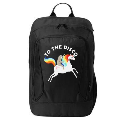 To The Disco Funny Sloth Unicorn City Backpack