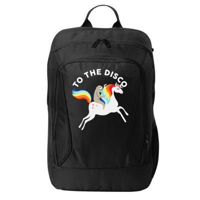 To The Disco Funny Sloth Unicorn City Backpack