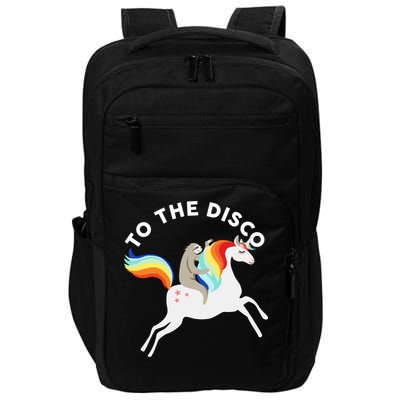 To The Disco Funny Sloth Unicorn Impact Tech Backpack