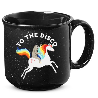 To The Disco Funny Sloth Unicorn 15oz Campfire Ceramic Mug