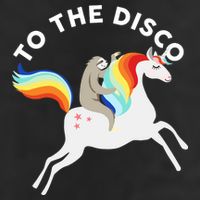 To The Disco Funny Sloth Unicorn Beanie