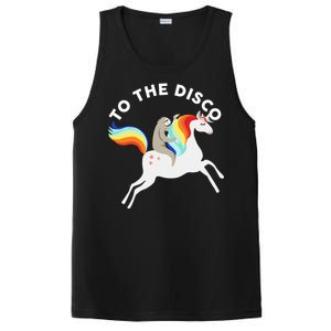 To The Disco Funny Sloth Unicorn PosiCharge Competitor Tank