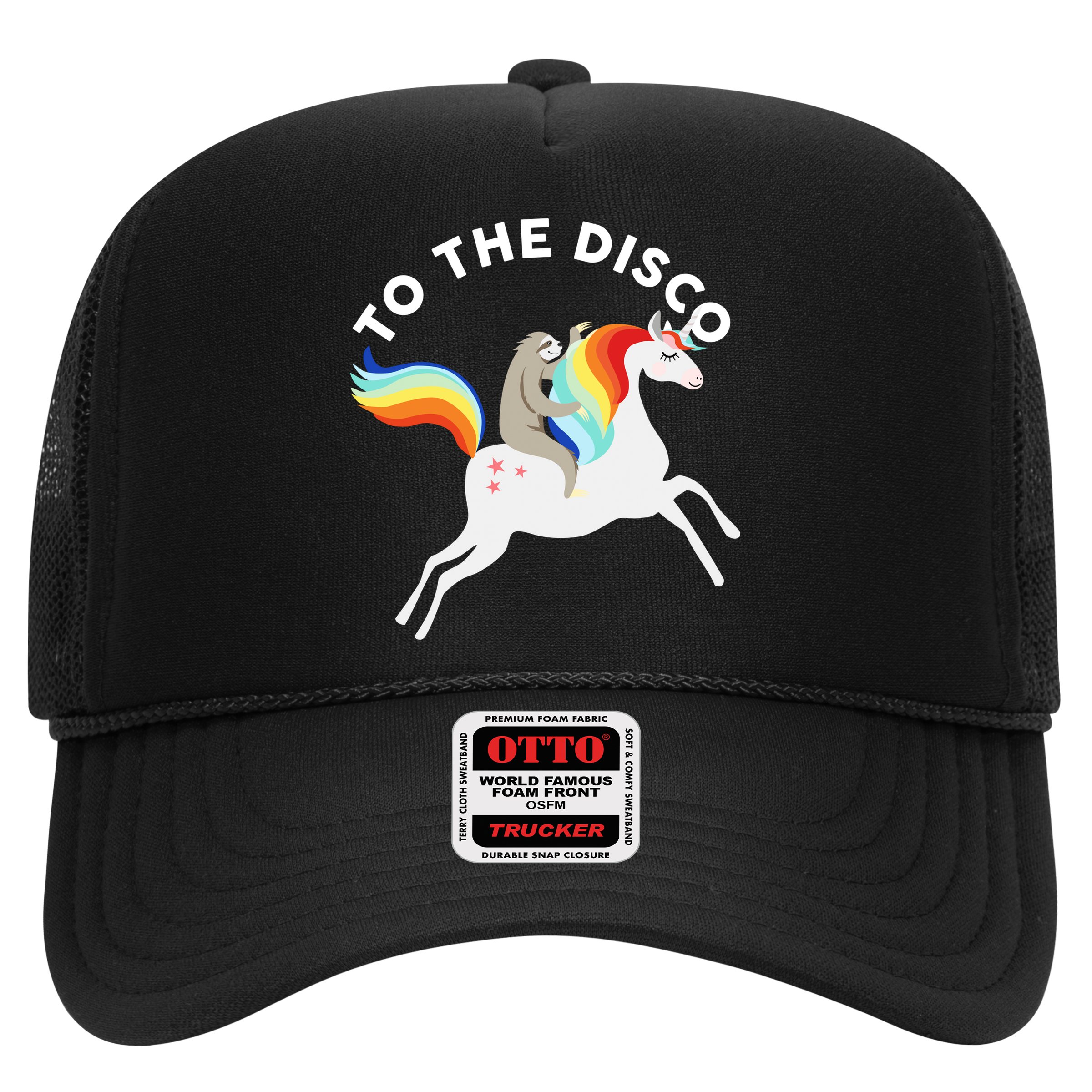 To The Disco Funny Sloth Unicorn Hat