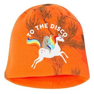 To The Disco Funny Sloth Unicorn Kati - Camo Knit Beanie