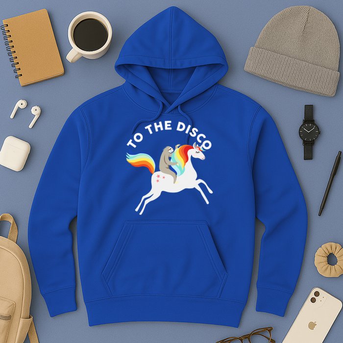 To The Disco Funny Sloth Unicorn Hoodie