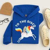 To The Disco Funny Sloth Unicorn Hoodie