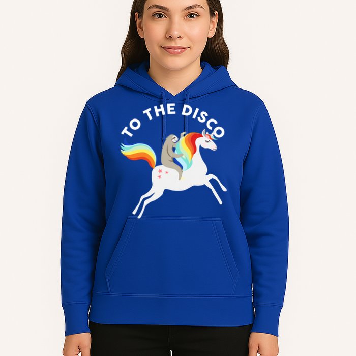 To The Disco Funny Sloth Unicorn Hoodie