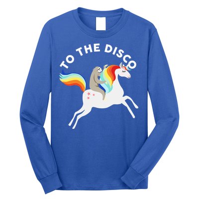 To The Disco Funny Sloth Unicorn Long Sleeve Shirt