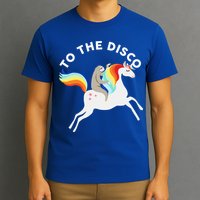 To The Disco Funny Sloth Unicorn T-Shirt