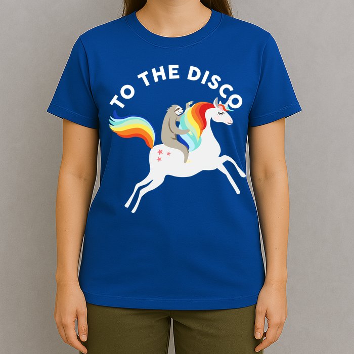 To The Disco Funny Sloth Unicorn T-Shirt