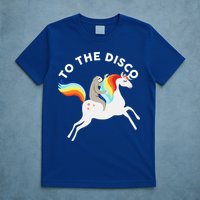 To The Disco Funny Sloth Unicorn T-Shirt