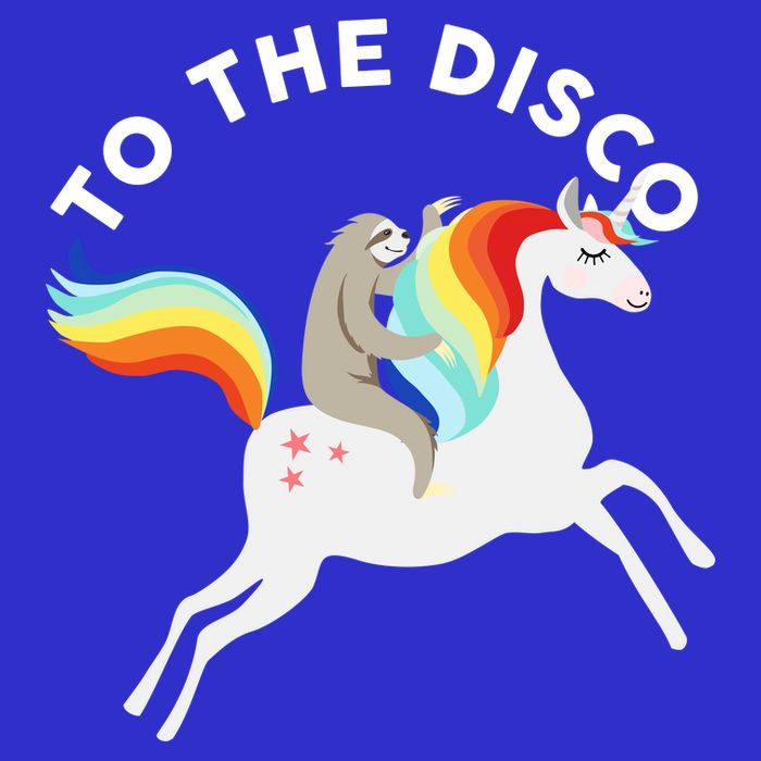 To The Disco Funny Sloth Unicorn T-Shirt