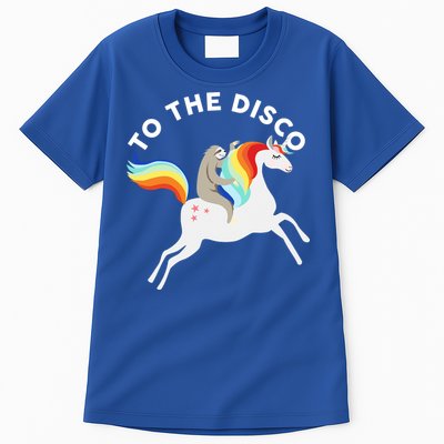 To The Disco Funny Sloth Unicorn Tall T-Shirt