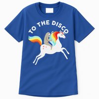 To The Disco Funny Sloth Unicorn Tall T-Shirt
