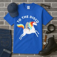 To The Disco Funny Sloth Unicorn Tall T-Shirt