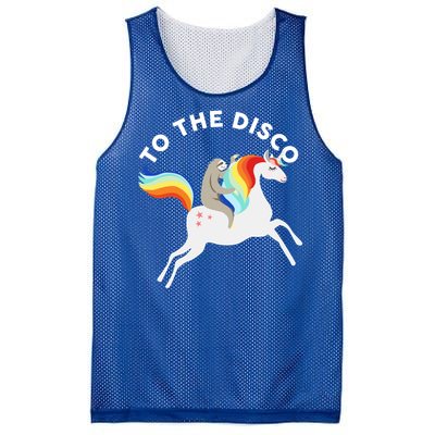 To The Disco Funny Sloth Unicorn Mesh Reversible Basketball Jersey Tank