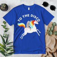 To The Disco Funny Sloth Unicorn Premium T-Shirt