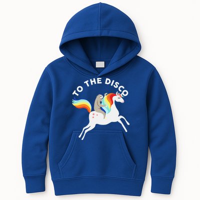 To The Disco Funny Sloth Unicorn Kids Hoodie
