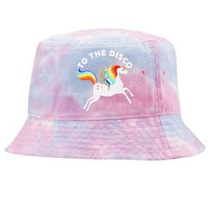 To The Disco Funny Sloth Unicorn Tie-Dyed Bucket Hat