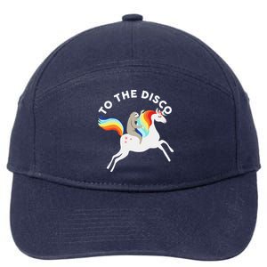 To The Disco Funny Sloth Unicorn 7-Panel Snapback Hat