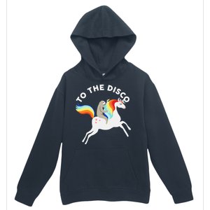 To The Disco Funny Sloth Unicorn Urban Pullover Hoodie