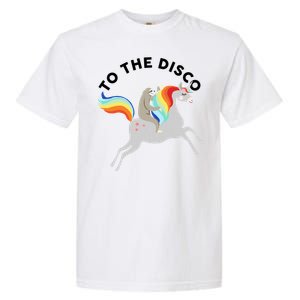 To The Disco Funny Sloth Unicorn Garment-Dyed Heavyweight T-Shirt