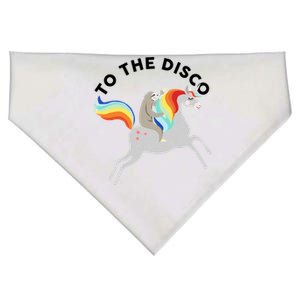 To The Disco Funny Sloth Unicorn USA-Made Doggie Bandana