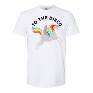 To The Disco Funny Sloth Unicorn Softstyle CVC T-Shirt