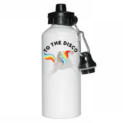 To The Disco Funny Sloth Unicorn Aluminum Water Bottle