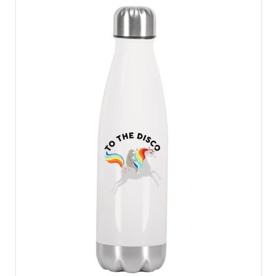 To The Disco Funny Sloth Unicorn Stainless Steel Insulated Water Bottle