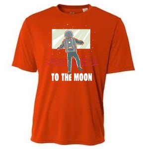 To The Moon Astronaut Movie Theatre Cooling Performance Crew T-Shirt