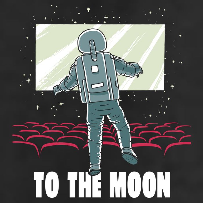 To The Moon Astronaut Movie Theatre Cool Comfort Performance Bucket Hat