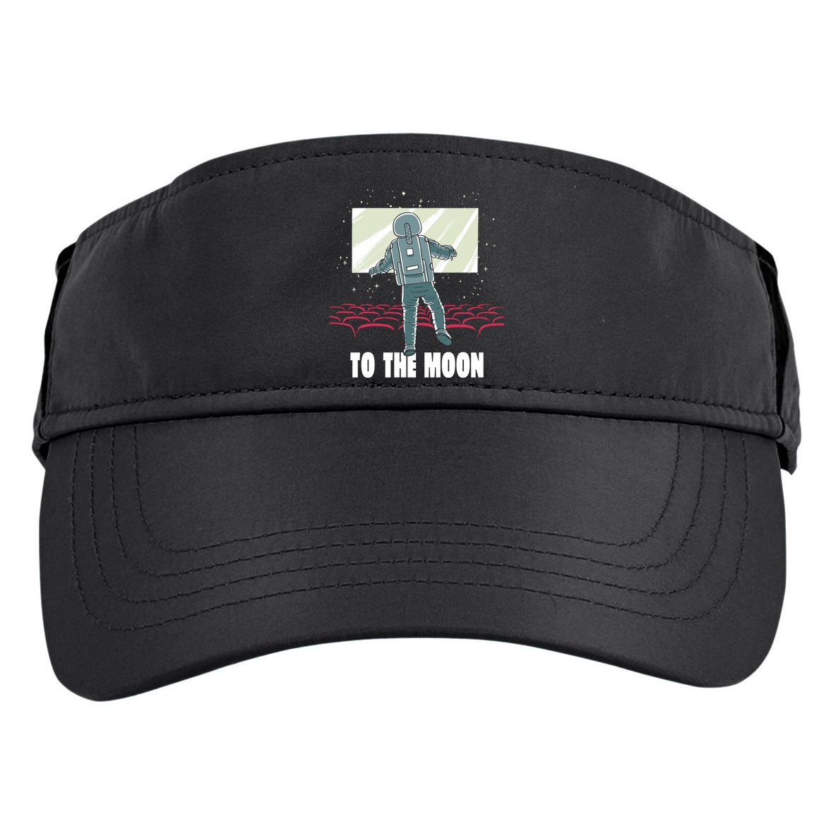 To The Moon Astronaut Movie Theatre Adult Drive Performance Visor