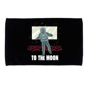 To The Moon Astronaut Movie Theatre Microfiber Hand Towel