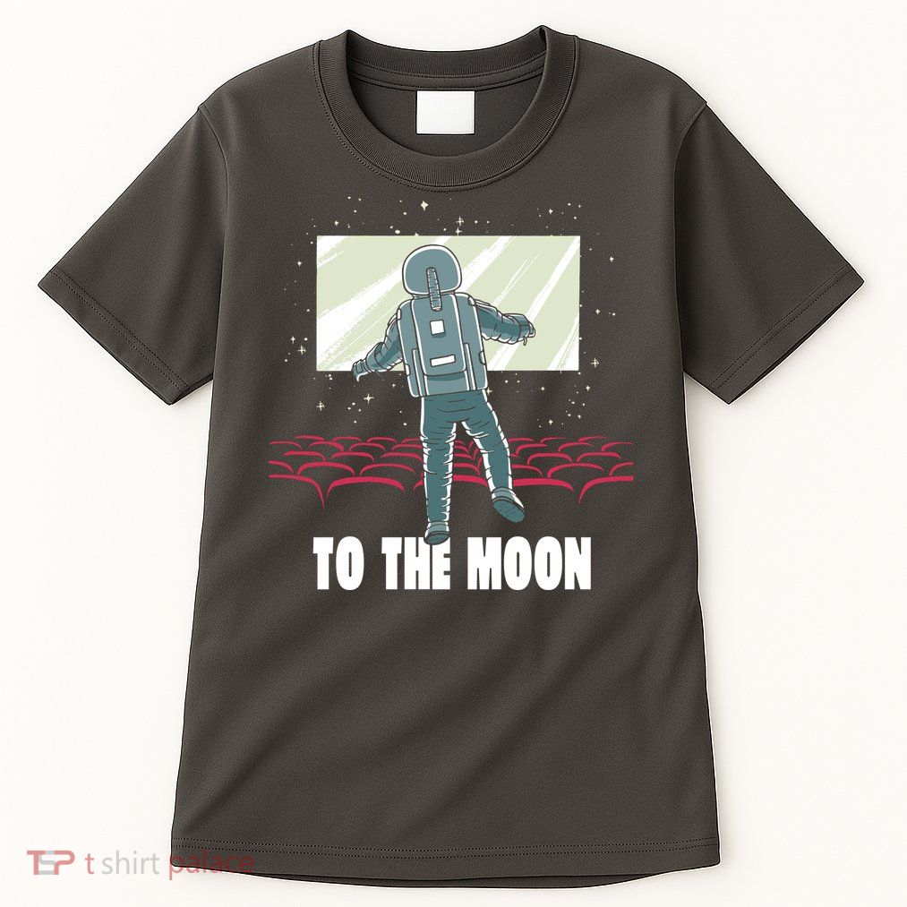 To The Moon Astronaut Movie Theatre Tall T-Shirt