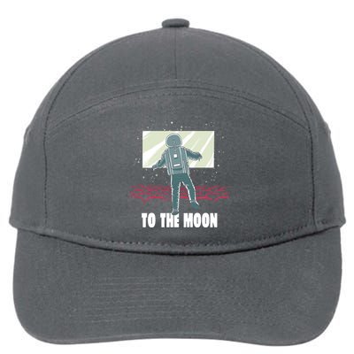 To The Moon Astronaut Movie Theatre 7-Panel Snapback Hat