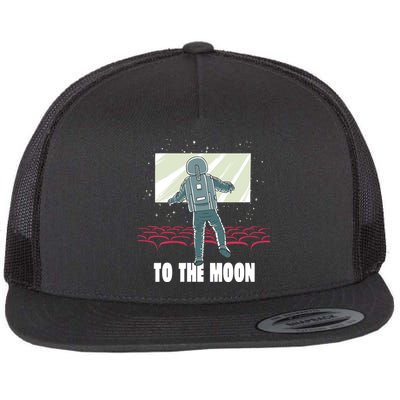 To The Moon Astronaut Movie Theatre Flatbill Hat