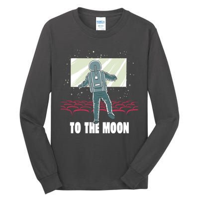 To The Moon Astronaut Movie Theatre Tall Long Sleeve T-Shirt