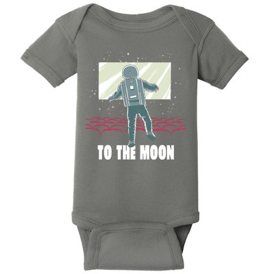 To The Moon Astronaut Movie Theatre Baby Bodysuit