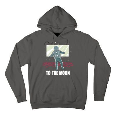 To The Moon Astronaut Movie Theatre Tall Hoodie