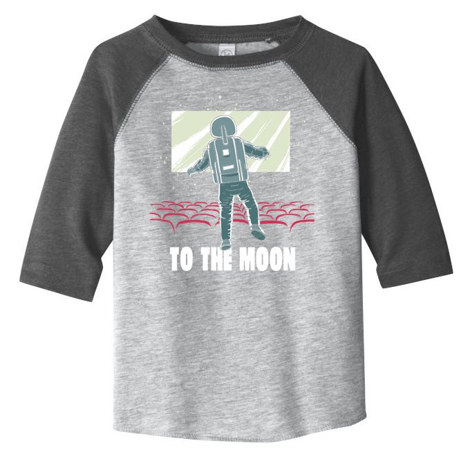 To The Moon Astronaut Movie Theatre Toddler Fine Jersey T-Shirt