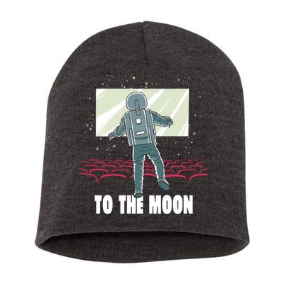 To The Moon Astronaut Movie Theatre Short Acrylic Beanie