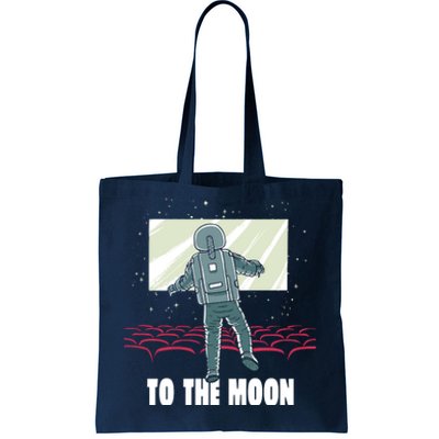 To The Moon Astronaut Movie Theatre Tote Bag