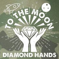 To The Moon Diamond Hands Crypto Currency Legacy Tie Dye Trucker Hat