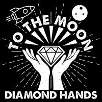 To The Moon Diamond Hands Crypto Currency City Backpack