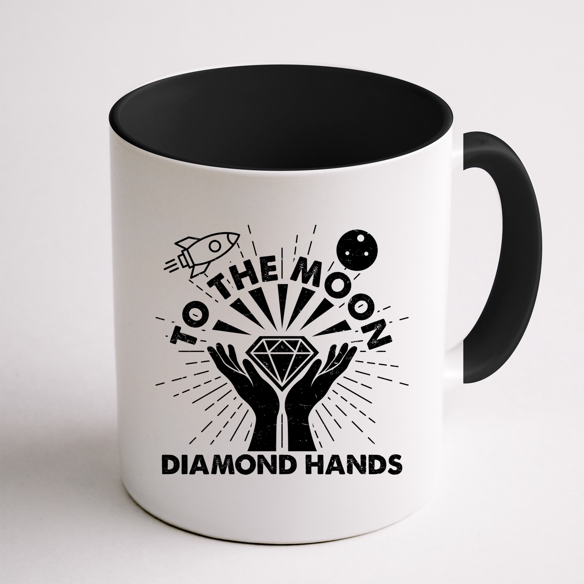 To The Moon Diamond Hands Crypto Currency Mug