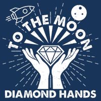 To The Moon Diamond Hands Crypto Currency Cool Comfort Performance Bucket Hat
