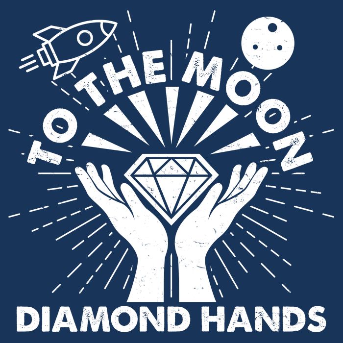 To The Moon Diamond Hands Crypto Currency Cool Comfort Performance Bucket Hat